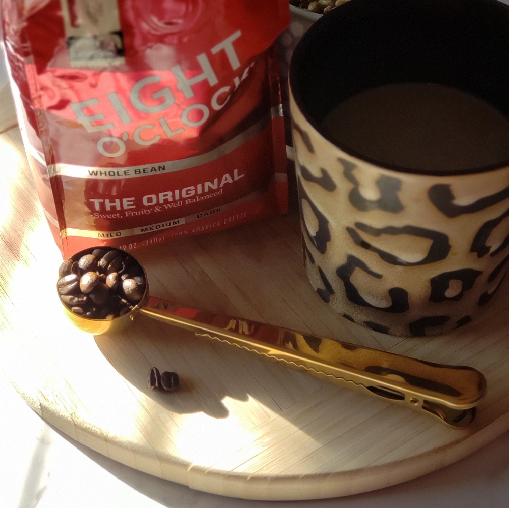 Coffee Scoop•2-in-1•Stainless Steel•1 TBSP•Gold